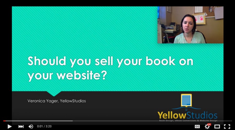 Should you sell your book on your website?