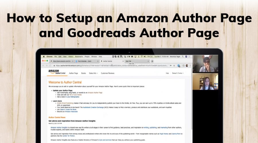 How to Setup an Amazon Author Page and Goodreads Author Page – interviewed by Cassy Huidobro